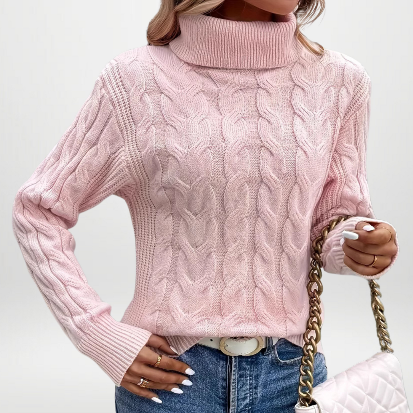 Grace Turtleneck Knitted Sweater