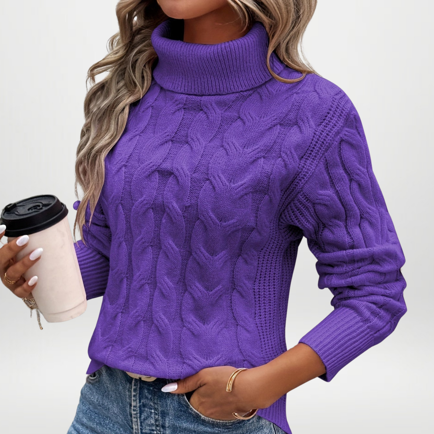 Grace Turtleneck Knitted Sweater